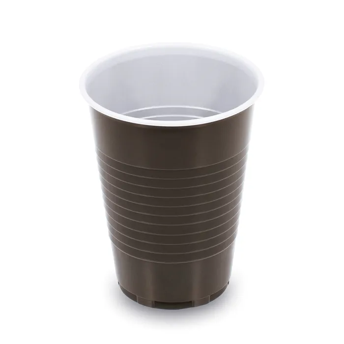 Hauptproduktbild Kávový kelímek hnědo-bílý 0,18 l -PP- (průměr 70 mm) [100 ks]