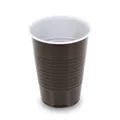 Kaffeebecher (PP) braun/weiß durchmesser 70mm 180ml [100 St.]