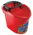 Eimer mit Auspresskorb, VILEDA Supermop, rot