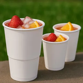 Trinkbecher (PP) weiß durchmesser 95mm 0,5L [10 St.]