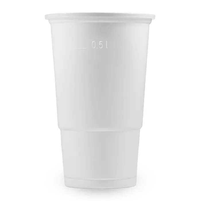 Hauptproduktbild Kelímek bílý 0,5 l -PP- (průměr 98 mm) [50 ks]