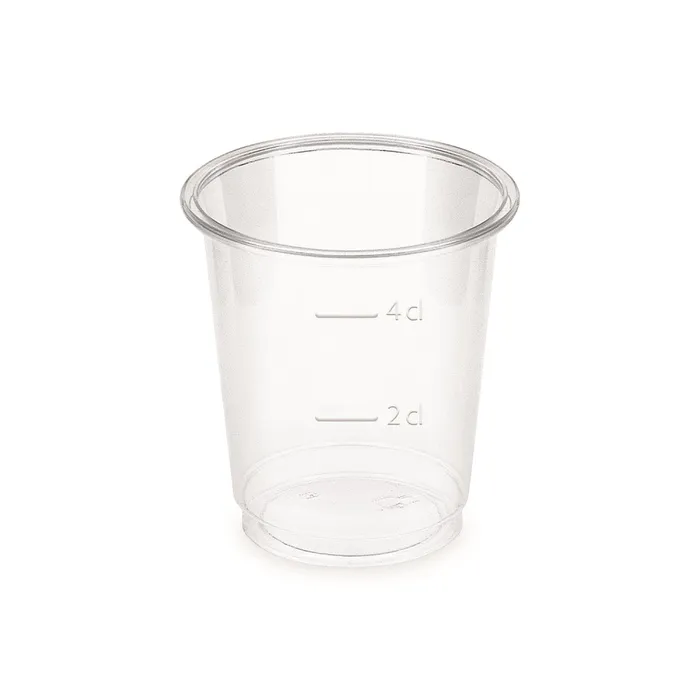 Hauptproduktbild Kelímek čirý (PLA) -BIO- 2 cl / 4 cl (průměr 48 mm) [40 ks]