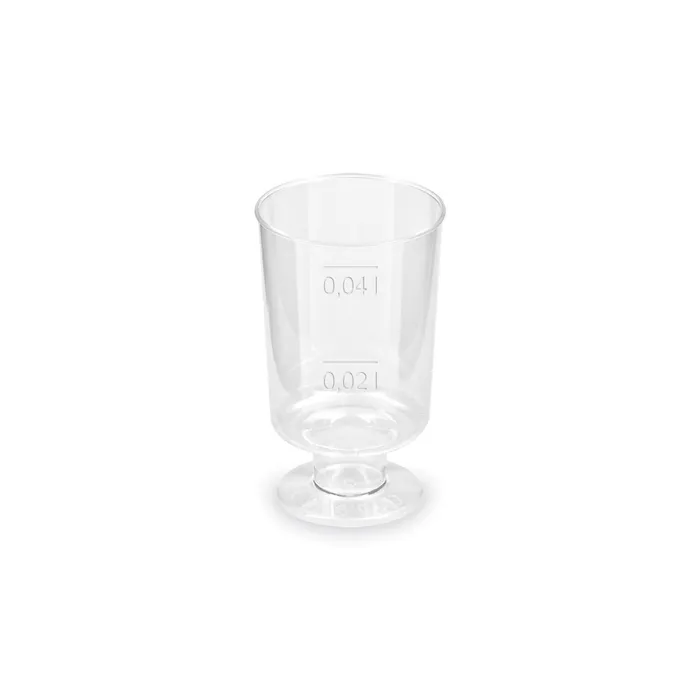 Hauptproduktbild Kelímek krystal na stopce 2 cl / 4 cl [20 ks]