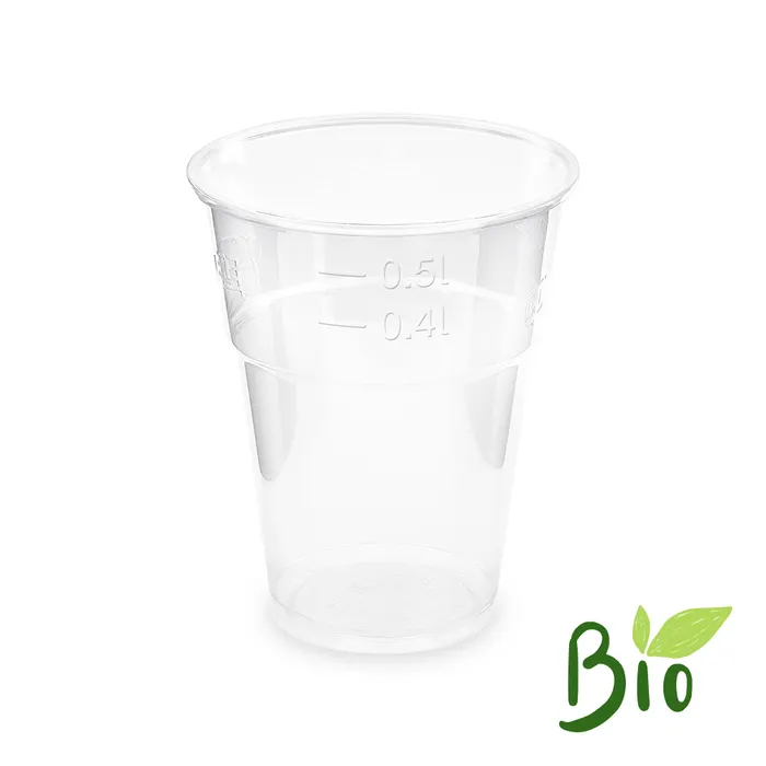 Hauptproduktbild Kelímek (PLA) průhledný O102mm 0,4L/0,5L [50 ks]