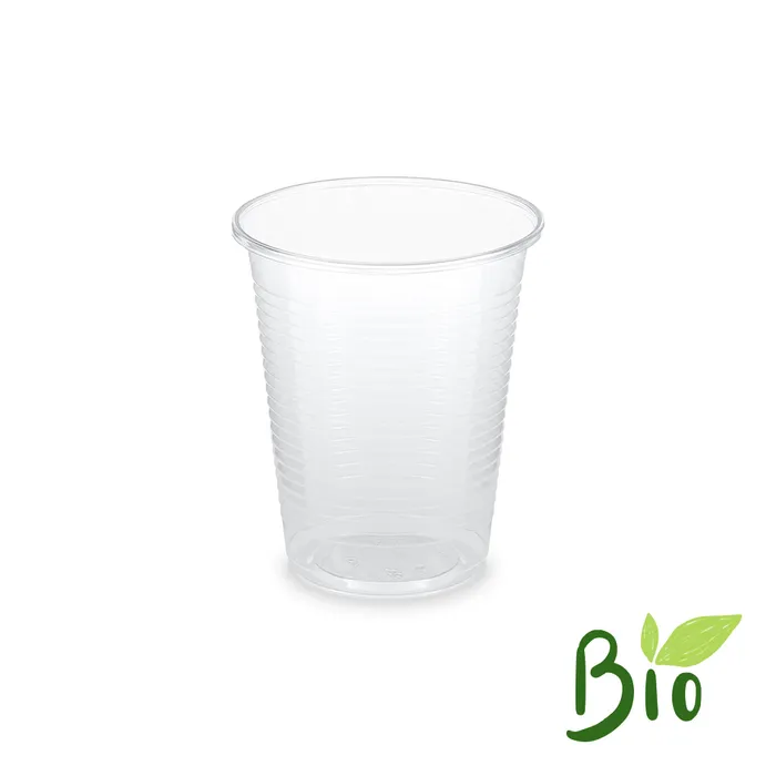 Hauptproduktbild Kelímek průhledný 0,18 l (PLA) -BIO- bez cejchu (průměr 70 mm) [100 ks]