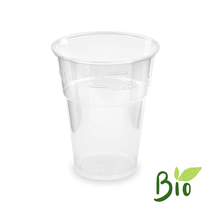 Hauptproduktbild Kelímek průhledný 0,3 l (PLA) -BIO- (průměr 84 mm) [50 ks]