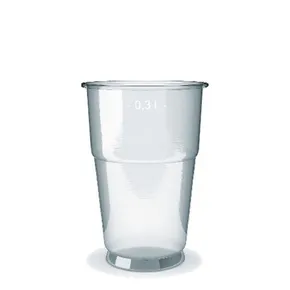 Becher (PET) glasklar durchmesser 78mm 0,3L [50 St.]
