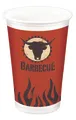 Weiße Tassen 0,2 l BARBECUE [10 Stück]