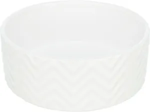 Keramikschale 0,9 l/o 16 cm, gewellt, weiß
