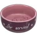 Farbige Keramikschale mit liegender Katze 300ml/11cm