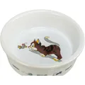 Weiteres Produktbild Weiße Keramikschale, Katzen- und Mausmotiv, 200 ml/11 cm