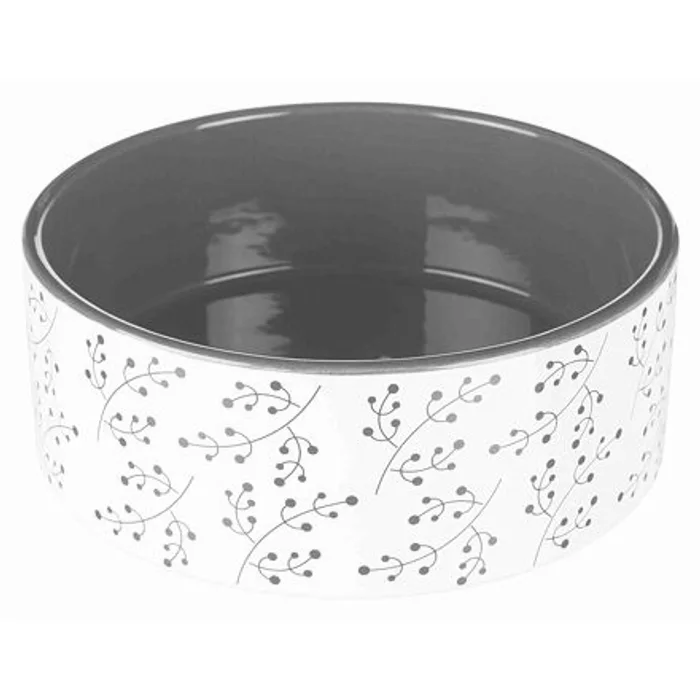 Hauptproduktbild Keramická miska, bílá s motivem rostlin/berry 0,8 l/ o 16 cm