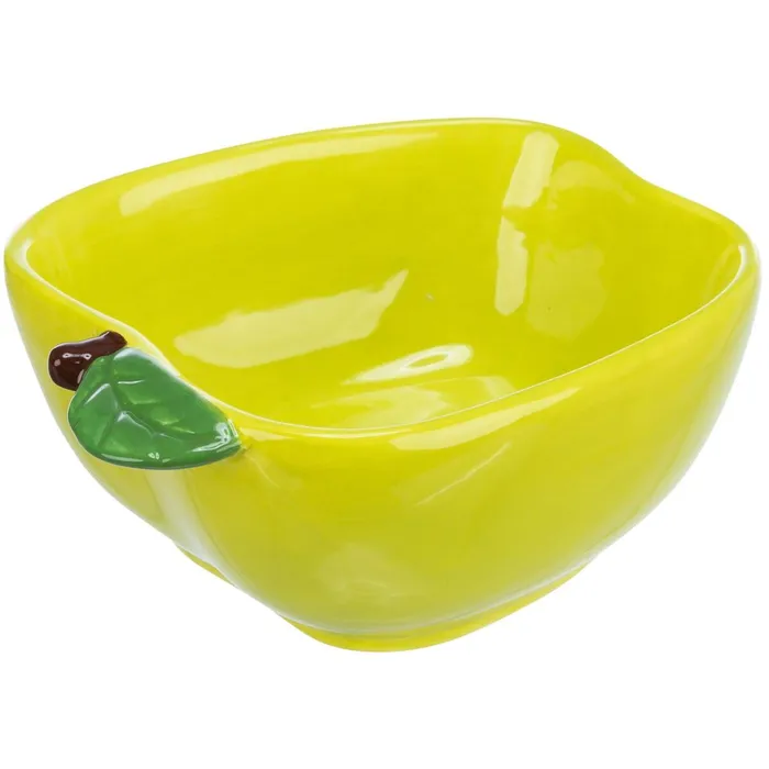 Hauptproduktbild Keramická miska JABLKO (morče,králík), 180 ml/ 12 x 11 cm, zelená