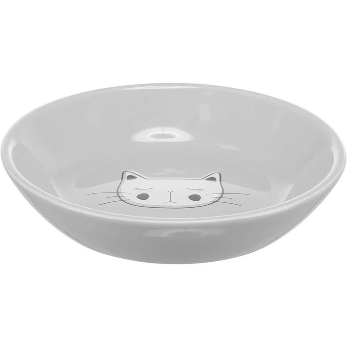 Hauptproduktbild Keramická miska pro kočky, mělká 0,2 l/14 cm, různé motivy a barvy