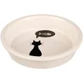 Weiteres Produktbild Keramikschale mit schwarzer Katze, mit weißem Rand 0,25 l/13 cm