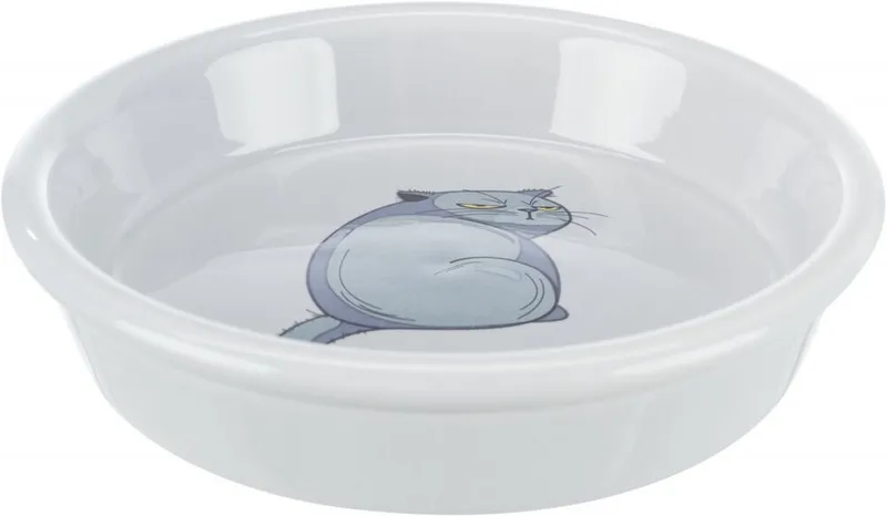 Hauptproduktbild Keramická miska s motivem kočky, 0.25 l/o 13 cm, šedá
