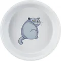 Weiteres Produktbild Keramikschale mit Katzenmotiv, 0,25 l/o 13 cm, grau
