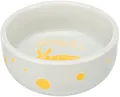 Weiteres Produktbild Keramiknapf mit Punkten, für Kaninchen, 250 ml/o 11 cm