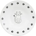 Weiteres Produktbild Keramik-Napfteller für Kurznasenkatzen, weiß 0,2l/15cm