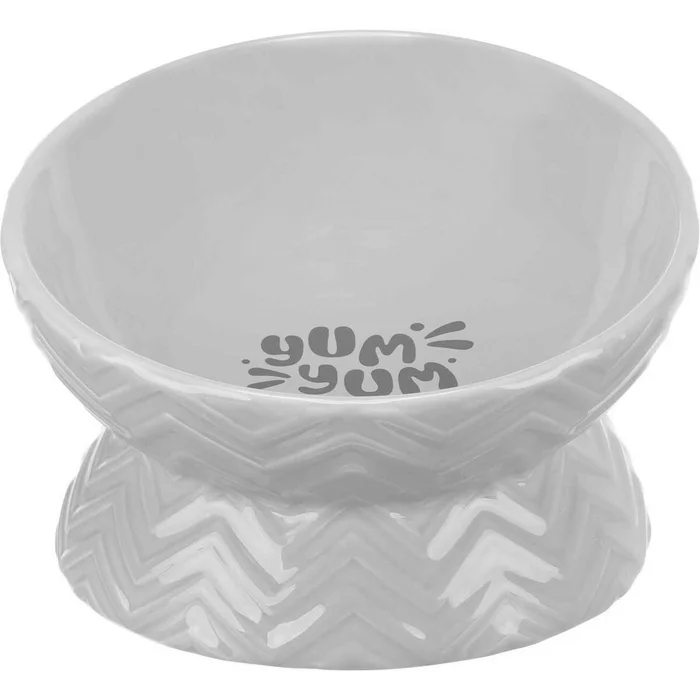 Hauptproduktbild Keramická miska vyvýšená, ergonomický tvar, 0,35 l / 17 cm, šedá