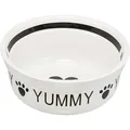 Keramikschale YUMMY, weiß/schwarz 2,6 l/ o 25 cm
