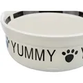 Keramikschale YUMMY, weiß/schwarz 2,6 l/ o 25 cm