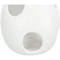 Hängebehälter aus Keramik für Nistmaterial, 10,5×10,5×15 cm, weiß