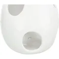 Hängebehälter aus Keramik für Nistmaterial, 10,5×10,5×15 cm, weiß