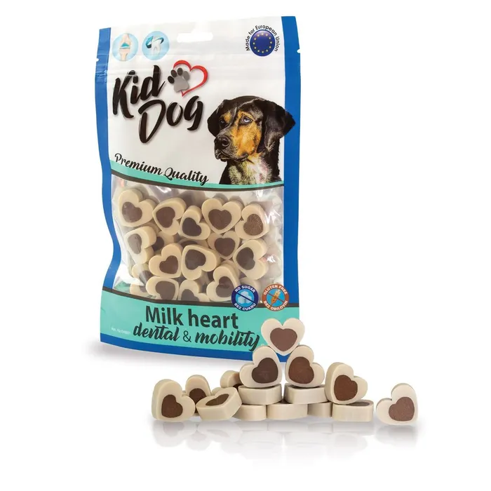 Hauptproduktbild KIDDOG dentální vanilková srdíčka 80 g