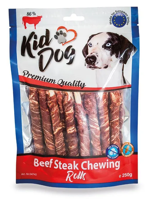Hauptproduktbild KIDDOG hovězí steak na buvolí tyčince - 8 mm/12 cm 250 g