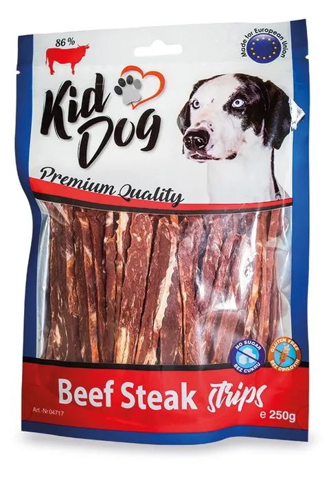 Hauptproduktbild KIDDOG hovězí steak v proužku 250 g