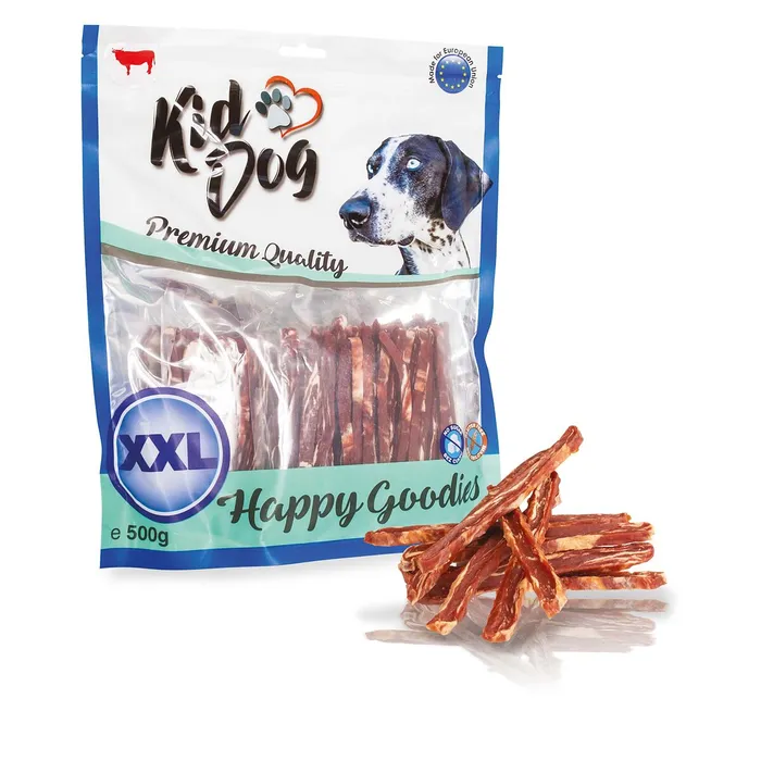 Hauptproduktbild KIDDOG hovězí steak v proužku 500 g