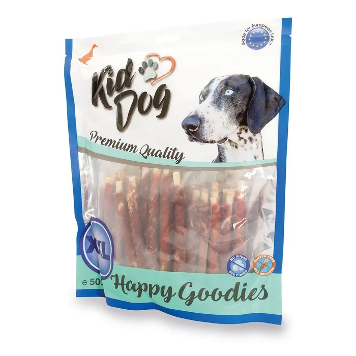 Hauptproduktbild KIDDOG kachní masíčko na buvolí tyčince - 8 mm/12 cm 500 g