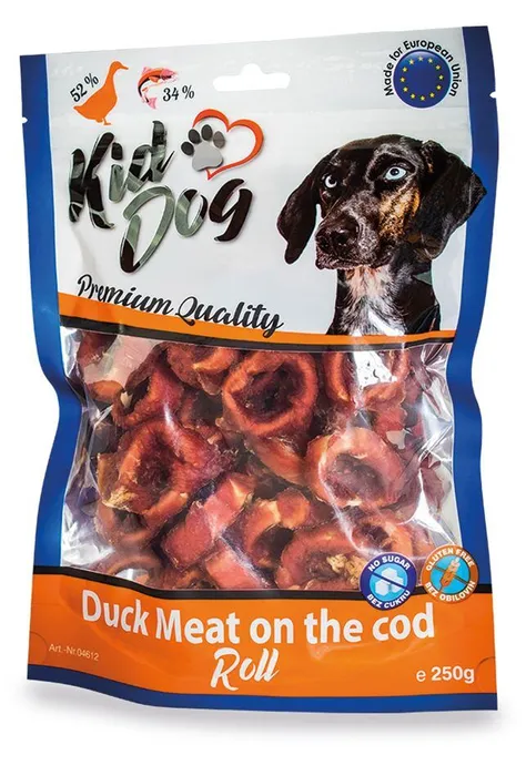 Hauptproduktbild KIDDOG kachní masíčko na tresčí rolce 250 g