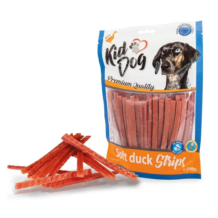 Hauptproduktbild KIDDOG kachní proužek, měkké masíčko 250 g