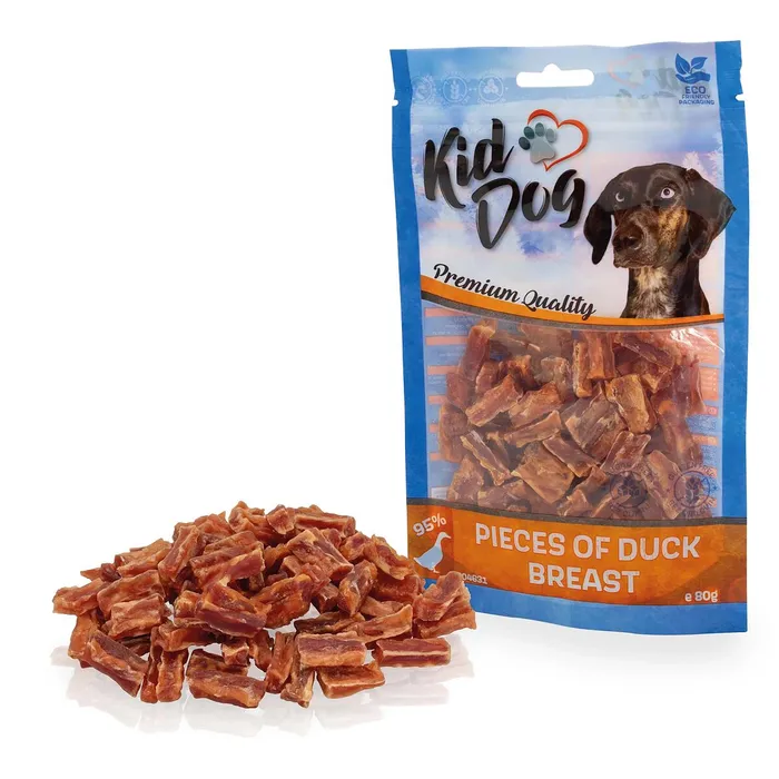 Hauptproduktbild KIDDOG kachní prsa kousky 80 g