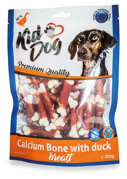 Hauptproduktbild KIDDOG kachní prsa na kalciové kostičce 250 g