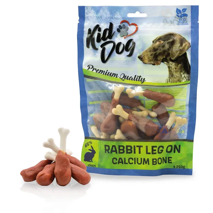 Hauptproduktbild KIDDOG králičí maso na kalciové kostičce 250 g