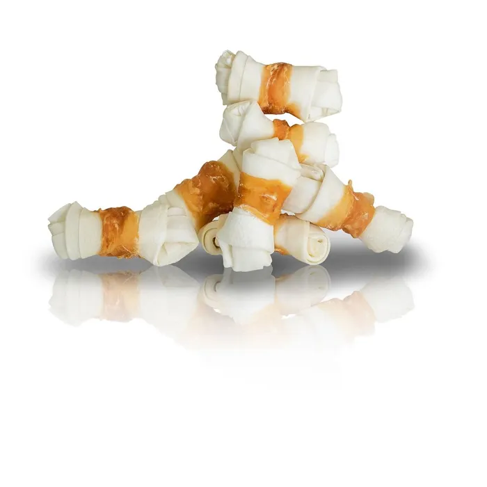 Hauptproduktbild KIDDOG kuřecí masíčko na buvolím 6 cm uzlíku (20 ks/bal.)