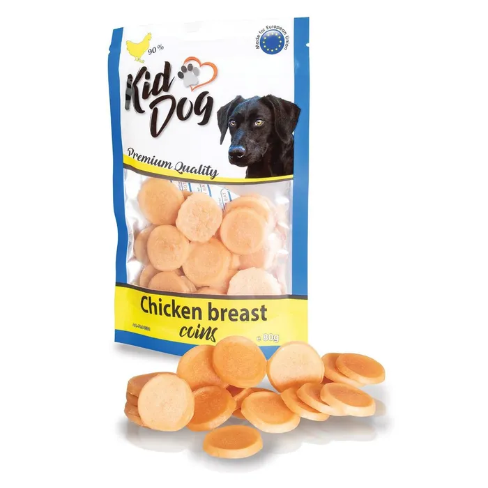 Hauptproduktbild KIDDOG kuřecí mince z kuřecích prsou 80 g