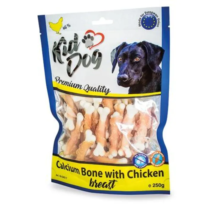 Hauptproduktbild KIDDOG kuřecí prsa na kalciové kostičce 250 g