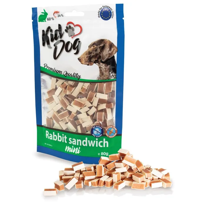 Hauptproduktbild KIDDOG MINI králičí sendvič 80 g
