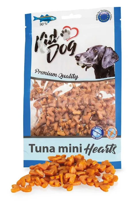 Hauptproduktbild KIDDOG mini srdíčka z tuňáka 70 g