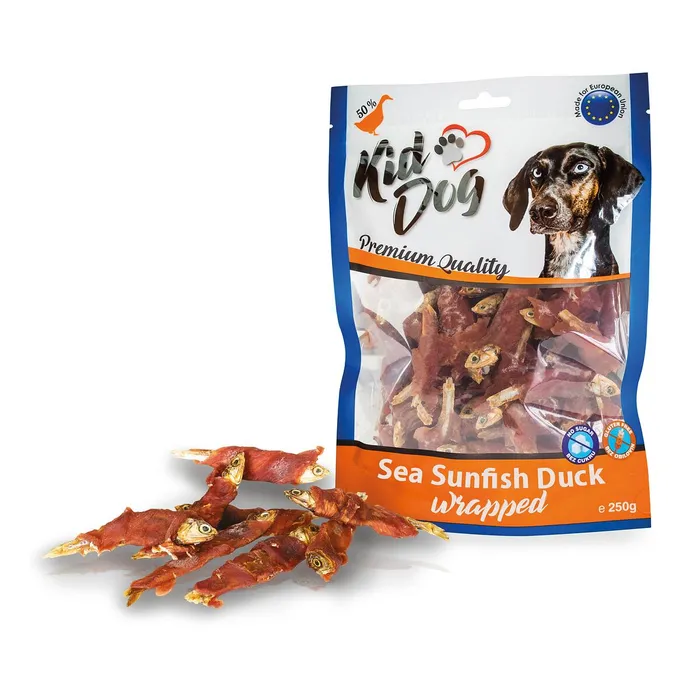 Hauptproduktbild KIDDOG mořské sluneční rybičky obalené kachním masíčkem 250 g