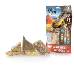KIDDOG SUPER PREMIUM 100% Rindfleisch reine Muskulatur gefriergetrocknet 50 g