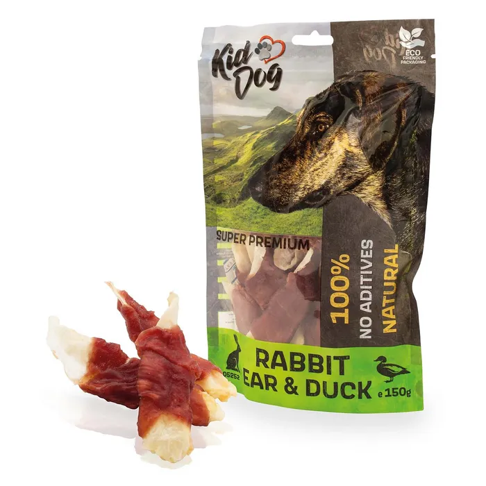 Hauptproduktbild KIDDOG SUPER PREMIUM 100% kachní prsa na králičím uchu 150 g