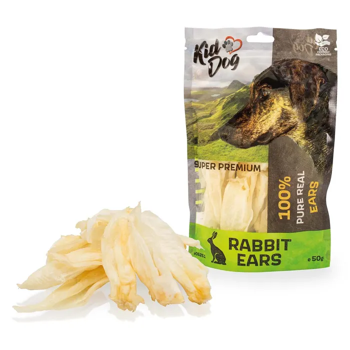 Hauptproduktbild KIDDOG SUPER PREMIUM 100% přírodní králičí uši 50 g