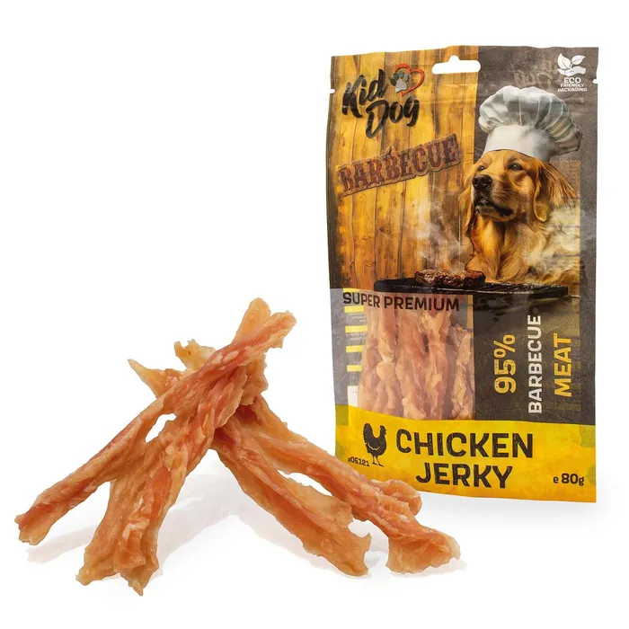 Hauptproduktbild KIDDOG SUPER PREMIUM kuřecí prsa Barbecue, kroucené proužky 80 g