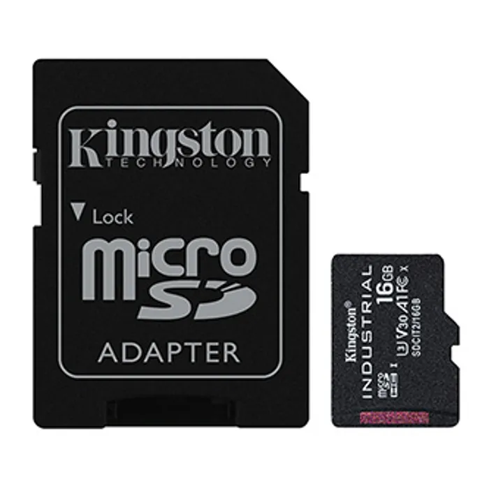 Hauptproduktbild Kingston paměťová karta Industrial C10, 16GB, micro SDHC, SDCIT2/16GB, UHS-I U3 (Class 10