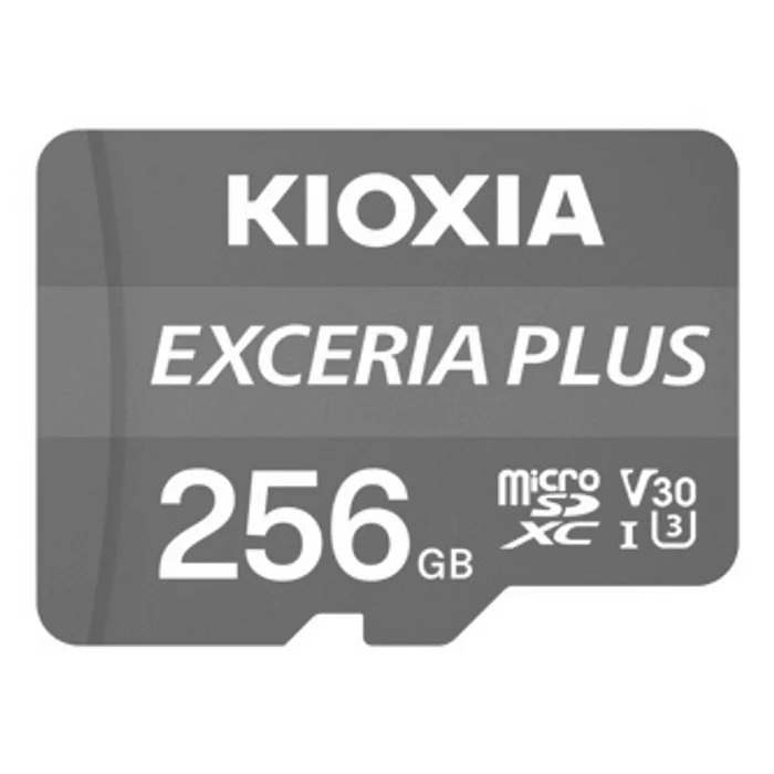 Hauptproduktbild Kioxia Paměťová karta Exceria Plus (M303), 256GB, microSDXC, LMPL1M256GG2, UHS-I U3 (Clas